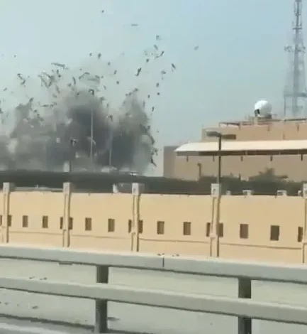 Mapa de Medio Oriente con ubicaciones de bases militares estadounidenses