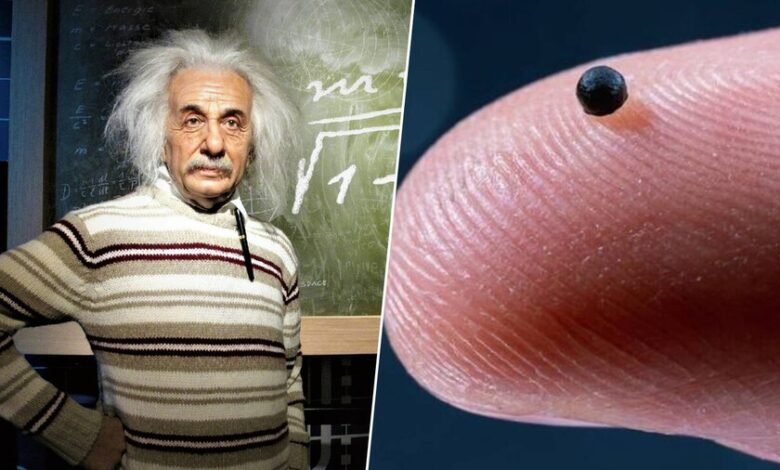 Ilustración de microrrobots en un laberinto