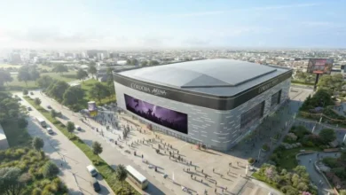Imagen del Córdoba Arena, un estadio de escala internacional en construcción en la ciudad de Córdoba