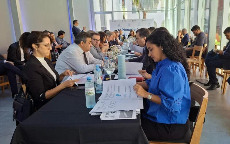 Representantes de la Defensoría del Pueblo de Córdoba en el plenario de ADPRA