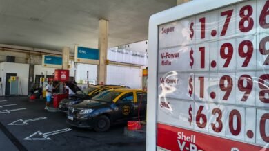Gráfico de la evolución de los precios de la nafta y el gasoil en Argentina