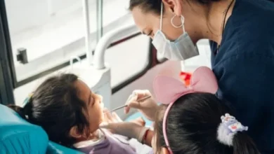 Móvil Odontológico Municipal en un barrio de la ciudad