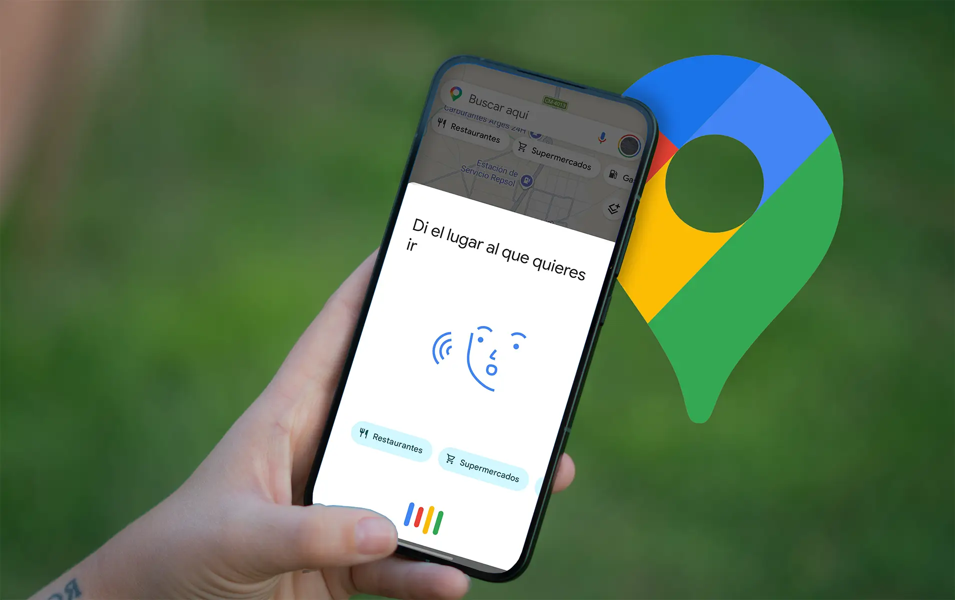 Imagen de Google Maps en un dispositivo móvil