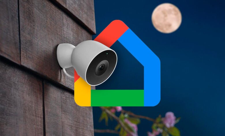 Imagen de una cámara de seguridad conectada a Google Home