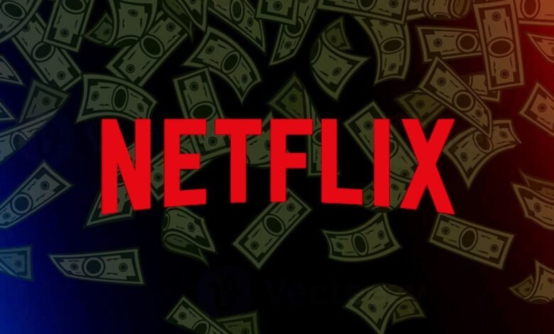 Imagen de la pantalla de inicio de Netflix con un teléfono móvil y una tableta