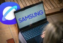 Captura de pantalla de Samsung Browser en acción