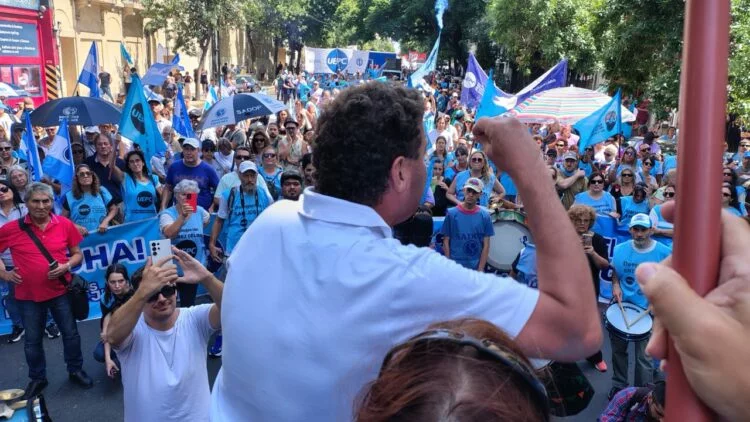 Manifestación de docentes en Córdoba