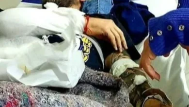 Federico Giuliani, secretario general de ATE Córdoba y de la CTA Córdoba, en una protesta