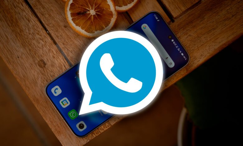Imagen de la pantalla de WhatsApp Plus con opciones de personalización