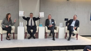 Foto de la presentación en el Argentina Week sobre Vaca Muerta