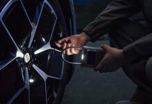 Imagen del Compresor Portátil de Xiaomi en acción