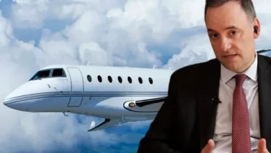 Imagen de un avión privado en el aeropuerto de Punta del Este