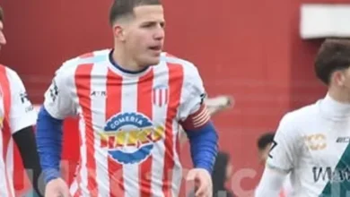Imagen de un futbolista argentino durante un partido