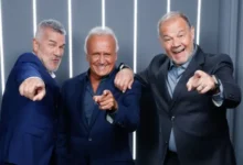 Mirtha Legrand y Dady Brieva en la mesa de conversación