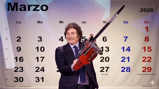 Imagen de un calendario con un día tachado