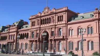 Imagen de la Plaza de Mayo durante una vigilia por la Memoria