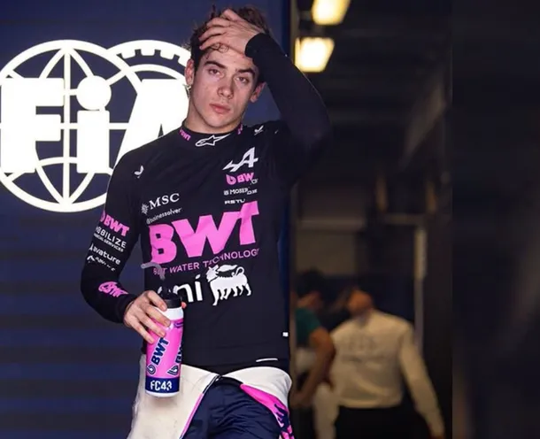 Franco Colapinto en el podio del Gran Premio de Australia