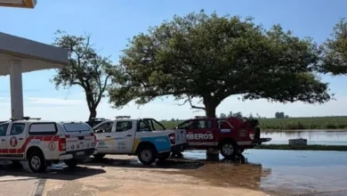 Imagen de la tormenta en Colonia Marina, Córdoba