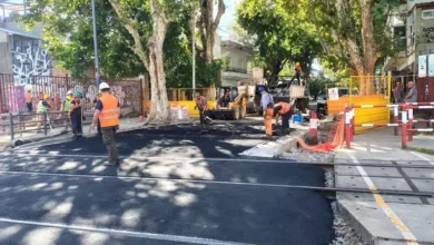 Imagen del corte de la obra en Villa Urquiza