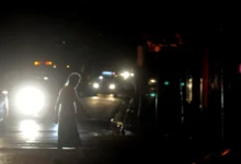 Imagen de un temporal en el AMBA con lluvia y tormentas