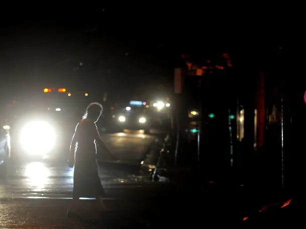 Imagen de un temporal en el AMBA con lluvia y tormentas