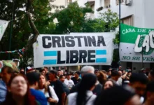 Cristina Kirchner en los tribunales de Comodoro Py