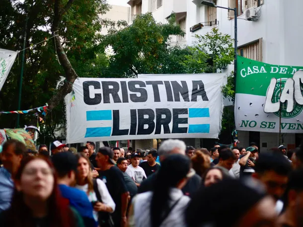 Cristina Kirchner en los tribunales de Comodoro Py
