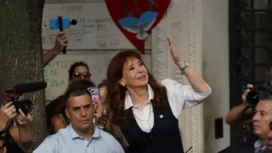 Cristina Kirchner en los tribunales de Comodoro Py
