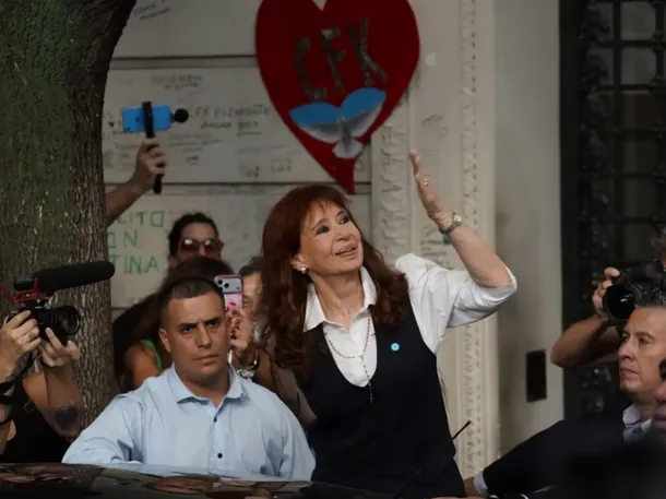 Cristina Kirchner en los tribunales de Comodoro Py