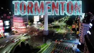 Imagen de tormenta en Buenos Aires