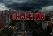 Mapa de tormentas en el AMBA