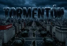 Imagen de un tormentón de hielo en Buenos Aires