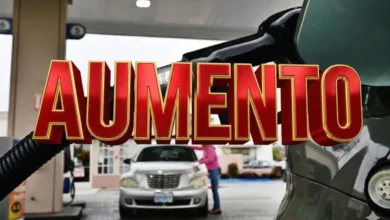 Gráfico que muestra el aumento en el precio de la nafta