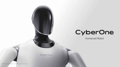 Imagen de un robot humanoide de Xiaomi en la línea de producción