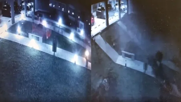 Imagen del derrumbe en el complejo Estación Buenos Aires de Parque Patricios