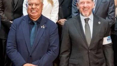Alejandro Domínguez, presidente de Conmebol, en conferencia de prensa