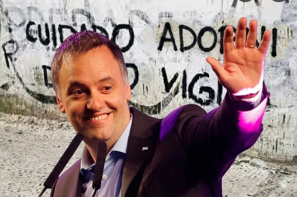 Manuel Adorni y su esposa Bettina Angeletti en Nueva York