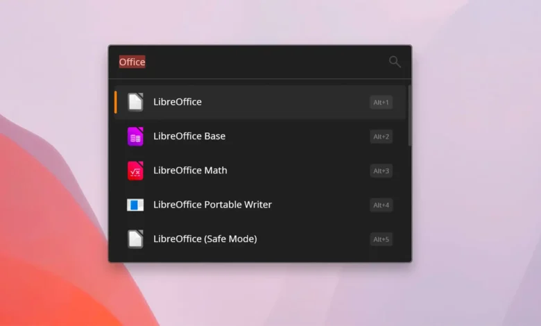 Captura de pantalla de Flow Launcher en acción