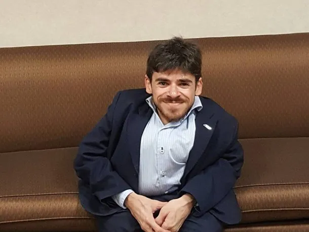 Nahuel Gallo y Chiqui Tapia en un encuentro después de la liberación del gendarme