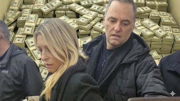 Manuel Adorni en un avión privado