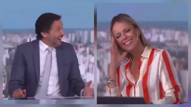 Milva Castellini y Germán Paoloski en "El Noticiero de la Gente"