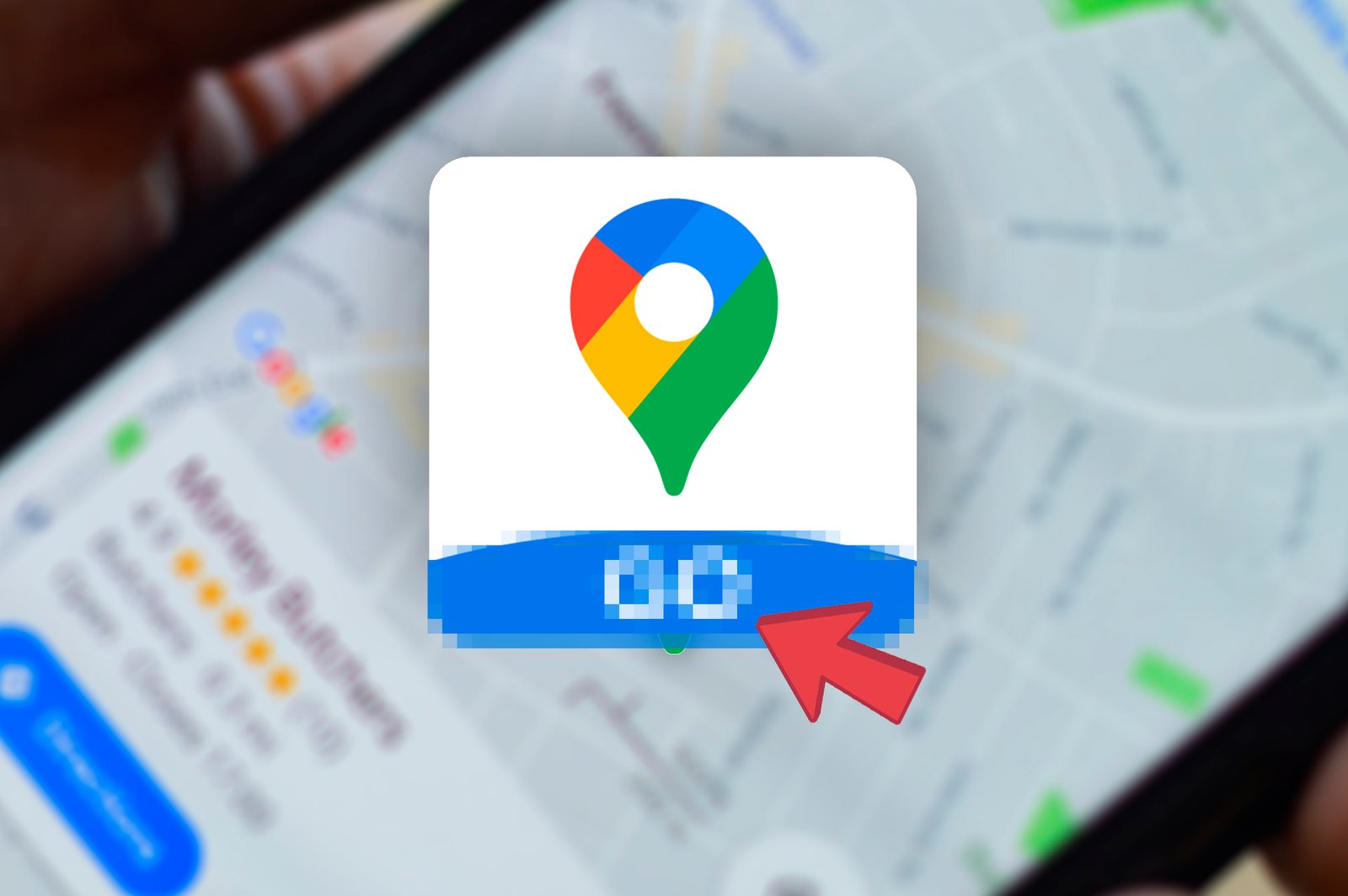 Imagen de la aplicación Google Maps Go en un móvil Android