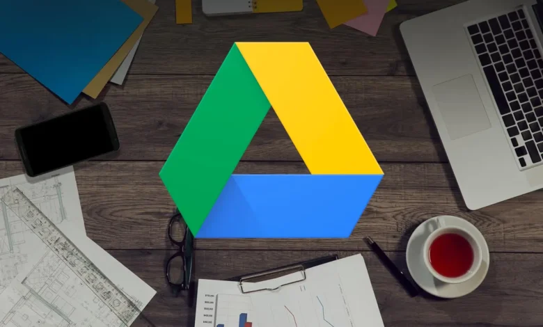 Imagen de la función de escáner de Google Drive en acción