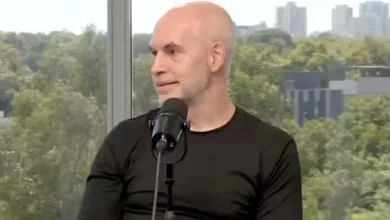 Imagen de Horacio Rodríguez Larreta en una conferencia de prensa