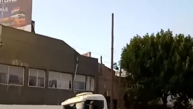 Imagen de un incendio en una fábrica de bicicletas en Barracas