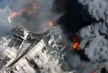 Incendio en el polo industrial Fademac de Francisco Álvarez