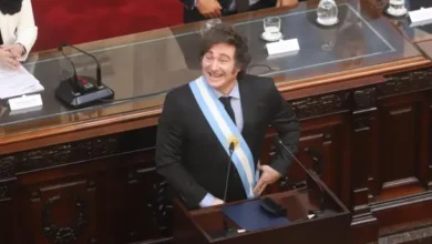 Javier Milei en la apertura de sesiones del Congreso