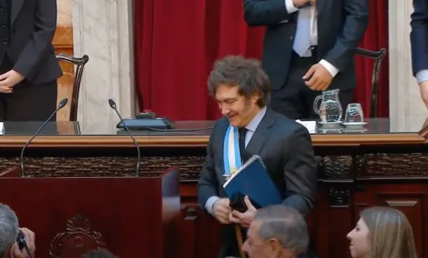 Javier Milei en el Congreso de la Nación Argentina