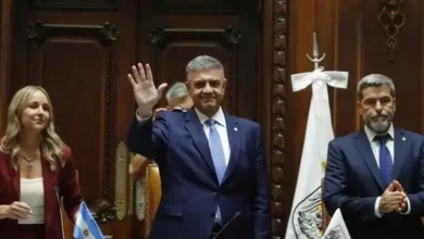 Jorge Macri hablando en la Legislatura porteña