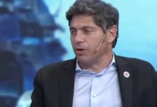 Axel Kicillof en una conferencia de prensa